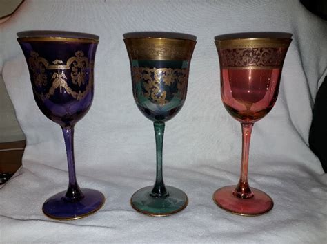 Antique Antique venetian wine glasses | ANTIQUES.CO.UK