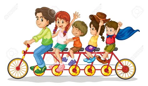 Kids Riding Bikes Clipart | Free download on ClipArtMag