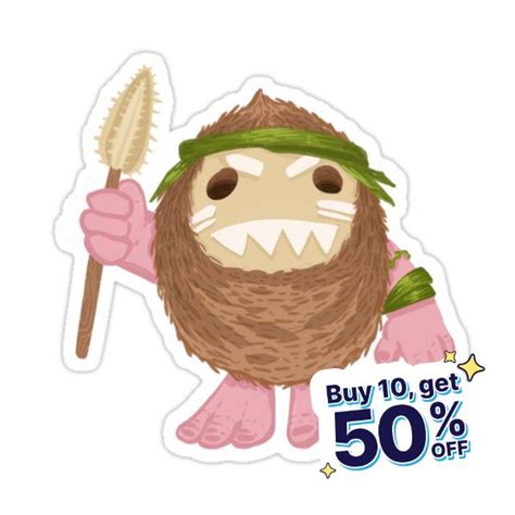 Kakamora The Coconut Monster Sticker For Sale By Howresketch Monster Stickers Disney