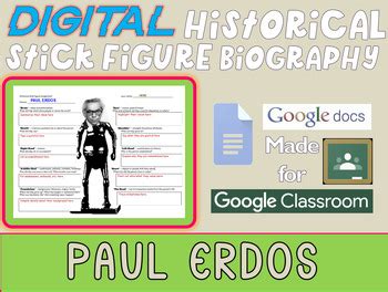 PAUL ERDOS Digital Historical Stick Figure Biography (MINI BIOS)