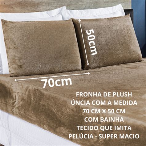 Kit Fronhas De Plush Para Travesseiro Bainha Cm X M Manta