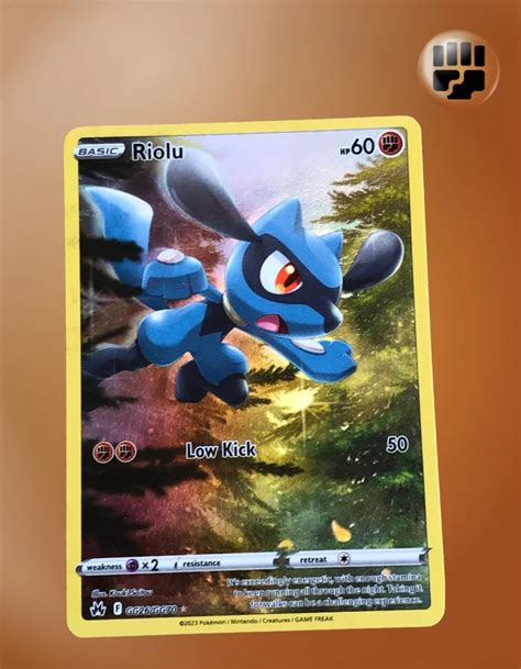 Riolu GG26 GG70 Crown Zenith TCG Coleccionistas