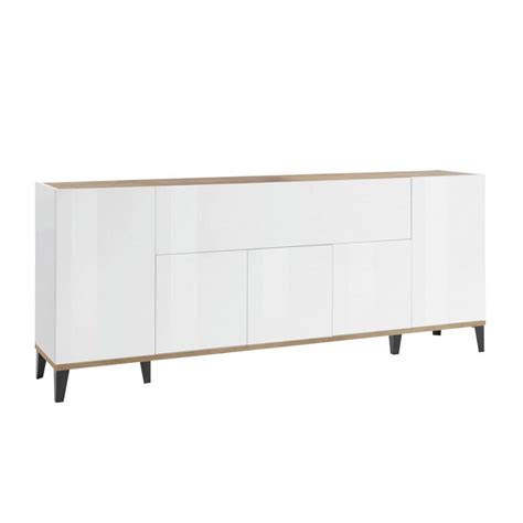 Buffets meubles et rangements Buffet bas VALIE blanc érable 1 porte