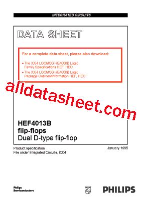 Hef Bt Datasheet Pdf Nxp Semiconductors