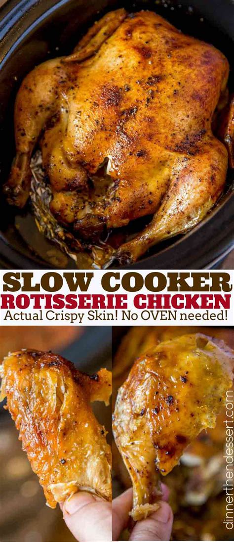 Slow Cooker Rotisserie Chicken Dinner Then Dessert