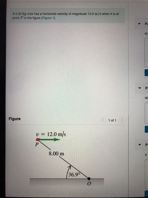 Solved A 3 20 Kg Rock Has A Horizontal Velocity Of Magnitude Chegg