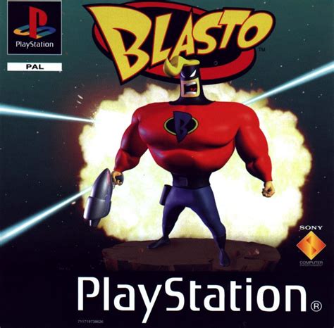 Blasto (1998) PlayStation box cover art - MobyGames