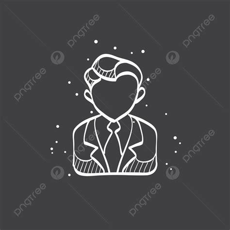 Sketch Icon In Black Auctioneer Vector Symbol Design Vector Vector