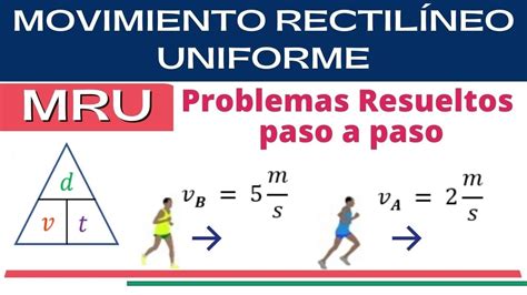 Movimiento Rectilíneo Uniforme Mru Ejercicios Resueltos Pdf Studocu