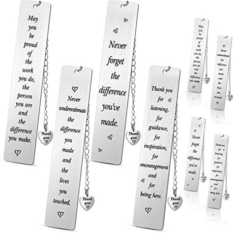 Thank You Gifts Bookmark Make A Difference Bookmark Appreciation Gifts