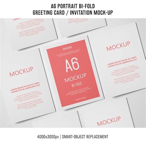 Mockup Ulotka A6 Darmowe Wektory I PSD Do Pobrania