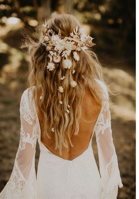 Magnificence Boho Wedding Ceremony Hair Bruiloft Haar Bloemen