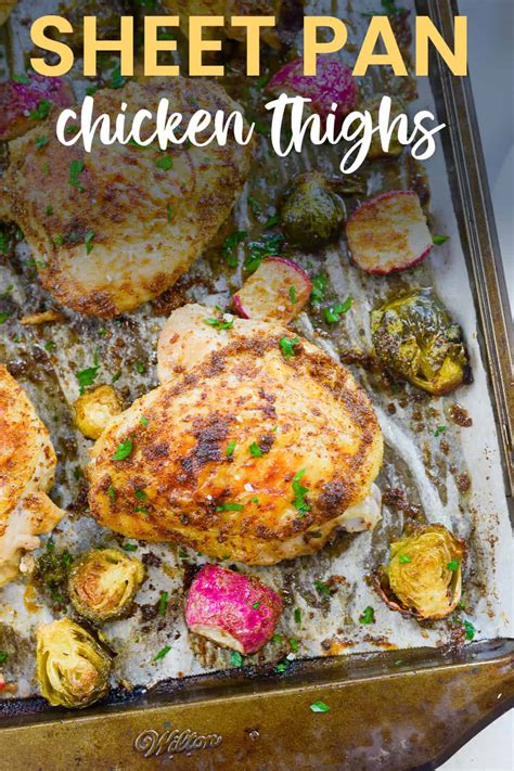 Crispy Baked Sheet Pan Chicken Thighs That Low Carb Life