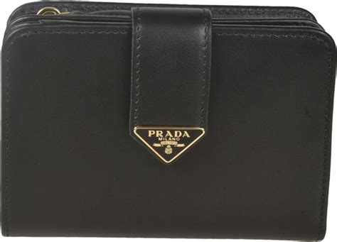 Prada Logo-Triangle Bi-Fold Wallet - ShopStyle