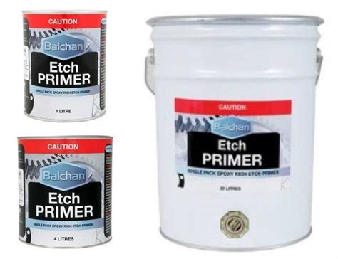 Etch Primer 1 Litre 4 Litre 20 Litre Balchan Brisbane Selectgear