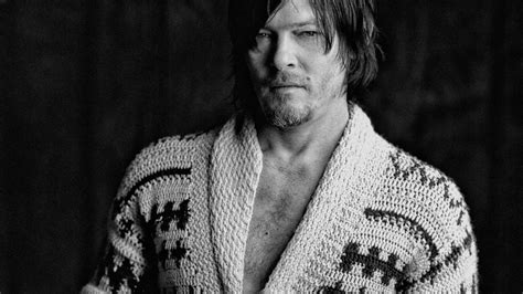 Norman Reedus Wallpaperblack And Whitehumanfacial Hairportrait