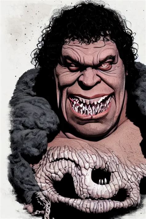 KREA Andre The Giant In Sleepy Hollow Full Body Big Two Toned Eyes