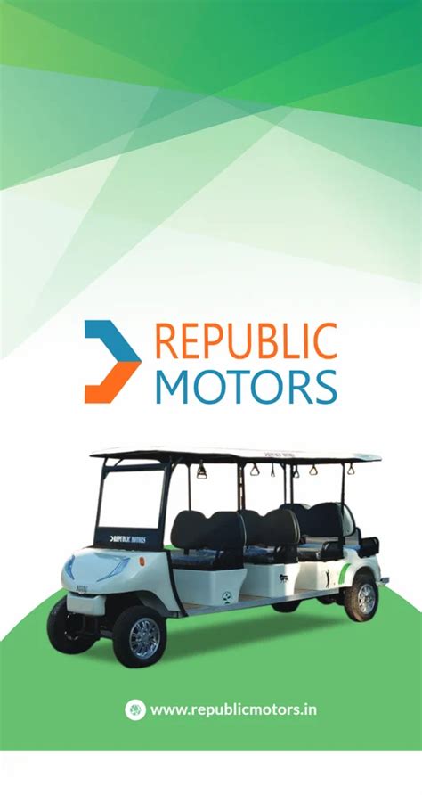 Republic Seater Electric Golf Cart Loading Capacity Upto Kg