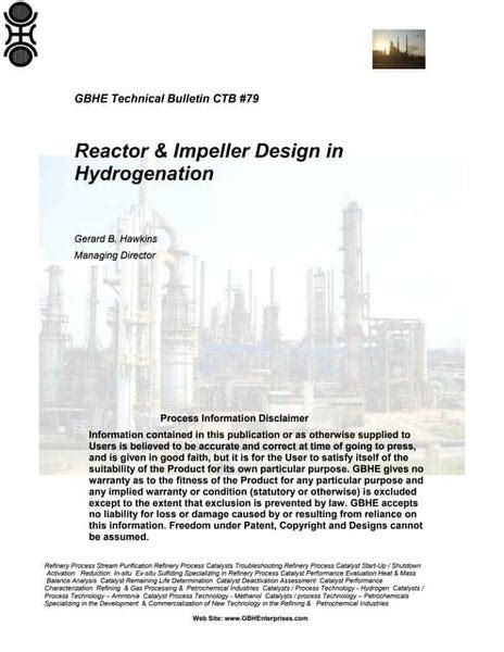 Hydrogenation Reactor Design Considerations