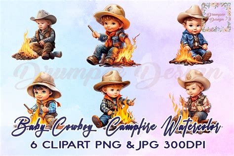 Baby Boy Cowboy Clip Art