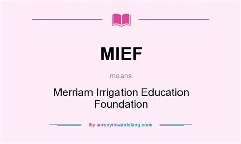 mief merriam irrigation education foundation  undefined