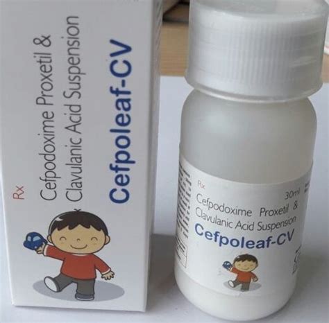 Cefpoleaf Cv Cefpodoxime Mg Clavulanic Acid Mg Ml At Rs