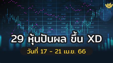 29 หุ้นปันผล ขึ้น Xd วันที่ 1721 เมย 66 Wealth Me Up