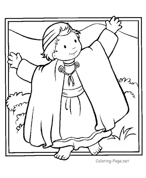 Joseph Coat Bible Coloring Pages Printables Free Coloring Page Joseph