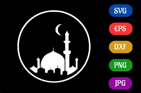 Islam Black Isolated Svg Icon Digital Graphic By Creative Oasis