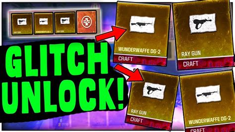 RAY GUN SCEMATIC UNLOCK GLITCH MW3 ZOMBIES GLITCH UNLOCK WONDERWAFFE