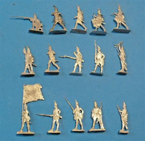 PLATS D ÉTAIN Zinnfiguren 15 grenadiers prussiens Guerre de 7 ans