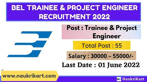 Bel Panchkula Unit Recruitment Apply For Project Engineer