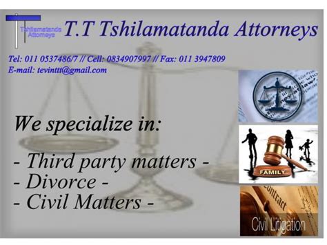 Tt Tshilamatanda Attorneys Kempton Park Legal Practitioners Directory