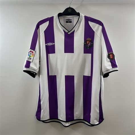 Real Valladolid Home Football Shirt 2001 03 Adults XL Umbro A642