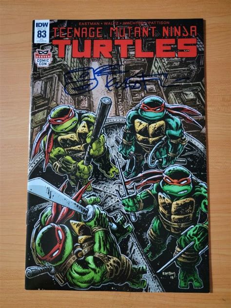 Teenage Mutant Ninja Turtles 83 RE Signed Sketched Kevin Eastman