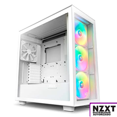 Gabinete NZXT H7 ELITE 2023 Blanco ARGB Fans Cristal Templado