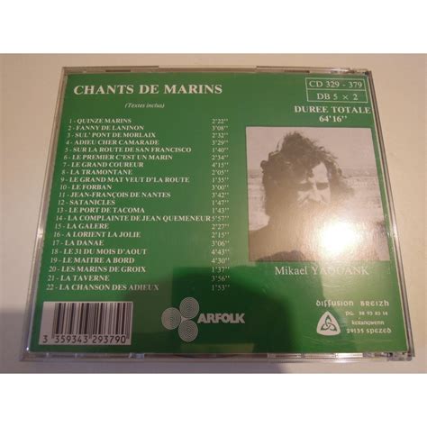 Chants De Marins De Mikael Yaouank Cd Chez Pitouille Ref