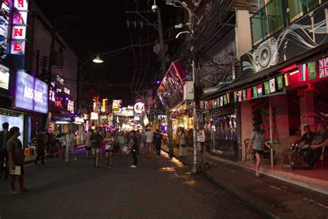 Pattaya November 27 People On The Famous Walking Street On November