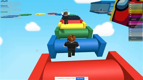 Playing Among Us Obby In Roblox Youtube