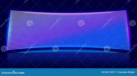 Curved Led Screen Digital Stadium Scene Glowing Video Stage And Lcd