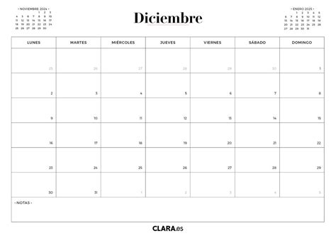 Calendario Diciembre Para Imprimir Gratis En Y Pdf Y Con