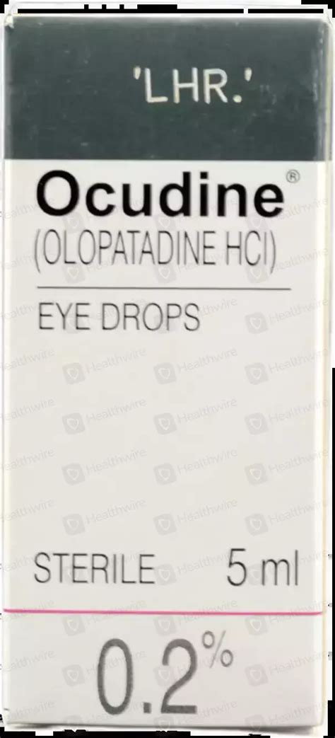 Ocudine 0 2 5ml Eye Drops Price In Pakistan Uses Dosage Side Effects