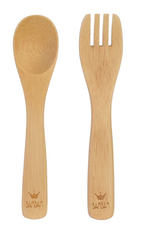 Bam Bam Baby Bamboo Fork And Spoon Set