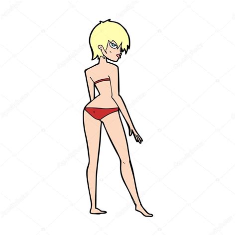 Cartoon Woman In Bikini Stock Vector Image By Lineartestpilot 38162199