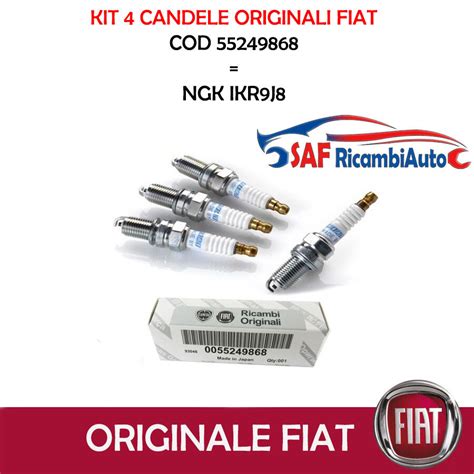 KIT 4 CANDELE ORIGINALI ALFA ROMEO GIULIETTA MITO 1 4 T JET NGK