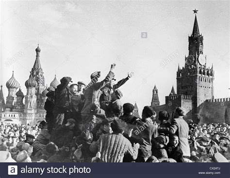 USSR. Moscow. 9th of May 1945. Victory Day in Red Square. Photo TASS ...