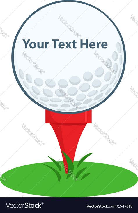 Golf ball logo Royalty Free Vector Image - VectorStock