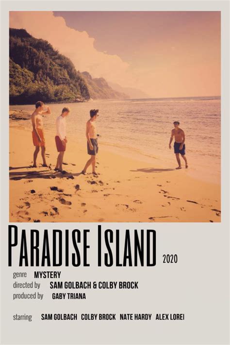 Paradise Island Movie Poster | Sam and Colby Amino