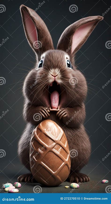 Funny Chocolate Easter Bunny