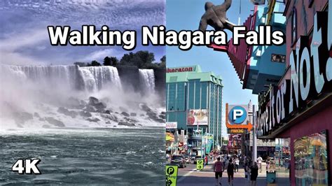 Walking Niagara Falls In 4k Clifton Hill And The Falls Youtube